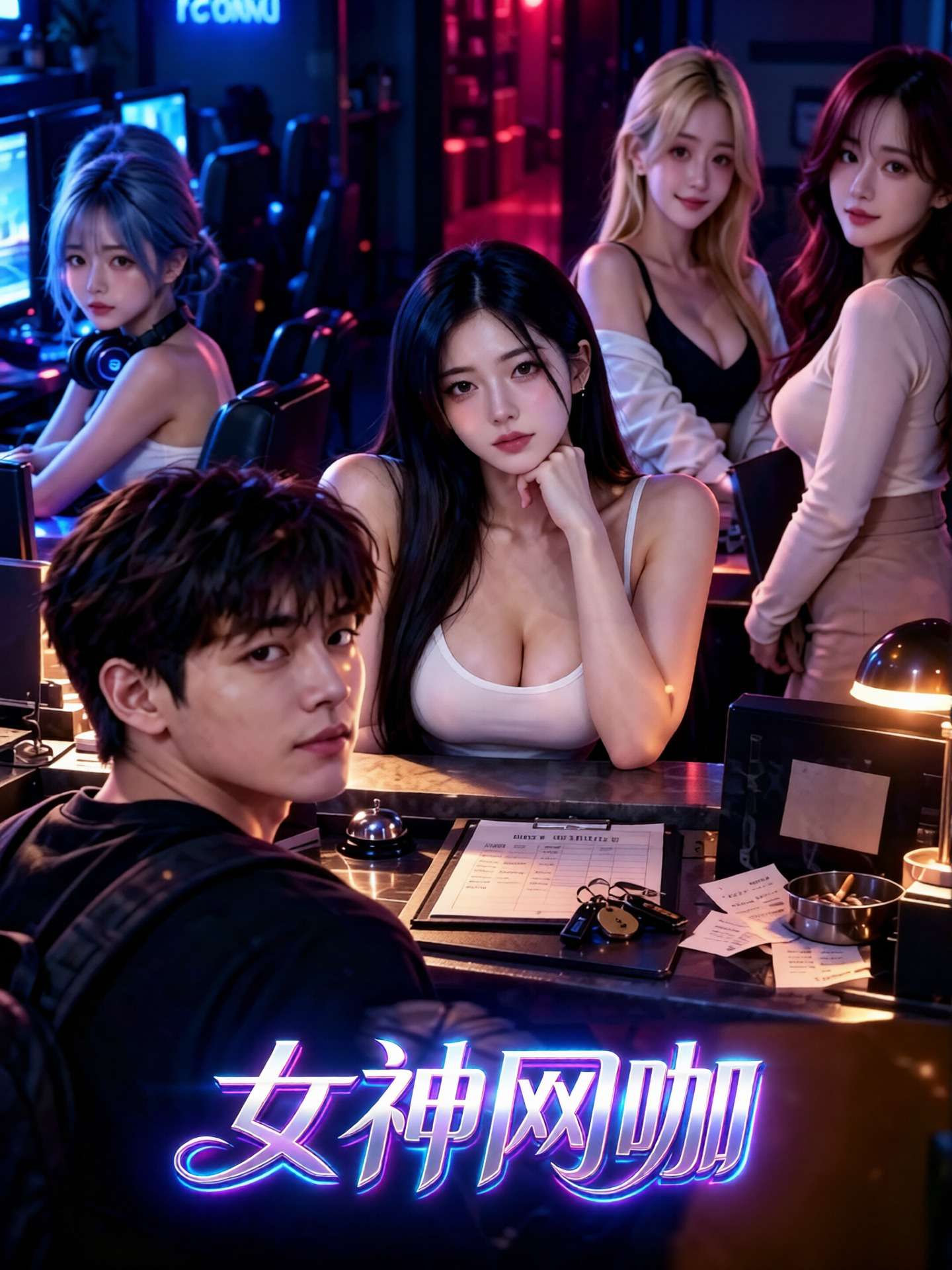 【AI成人短剧】女神网咖