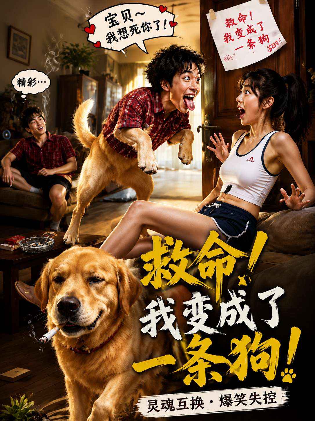 【AI成人短剧】救命我变成了一条狗