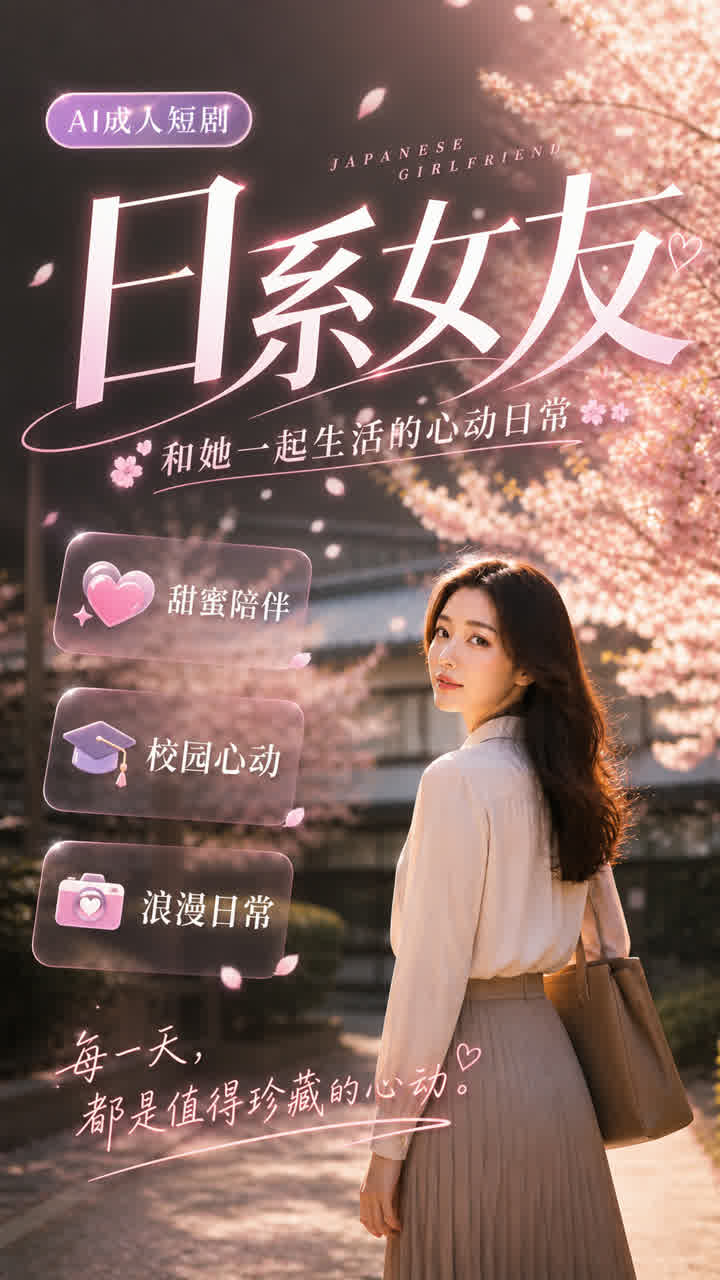 【AI成人视频】日系女友和她一起生活的心动日常
