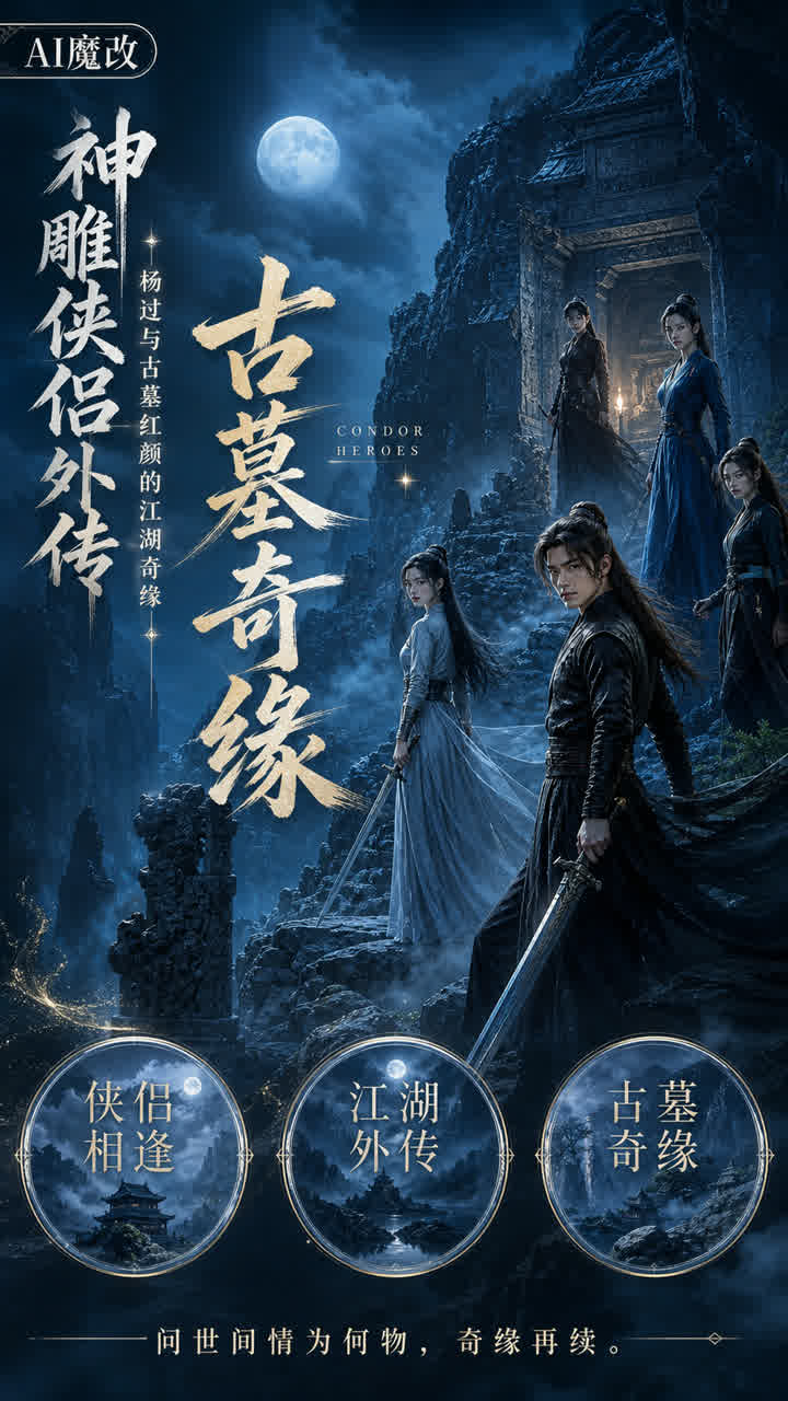 【AI成人视频】神雕侠侣外传杨过与古墓红颜的江湖奇缘 主演李若彤＆傅明宪＆张可颐＆严慧明＆张延