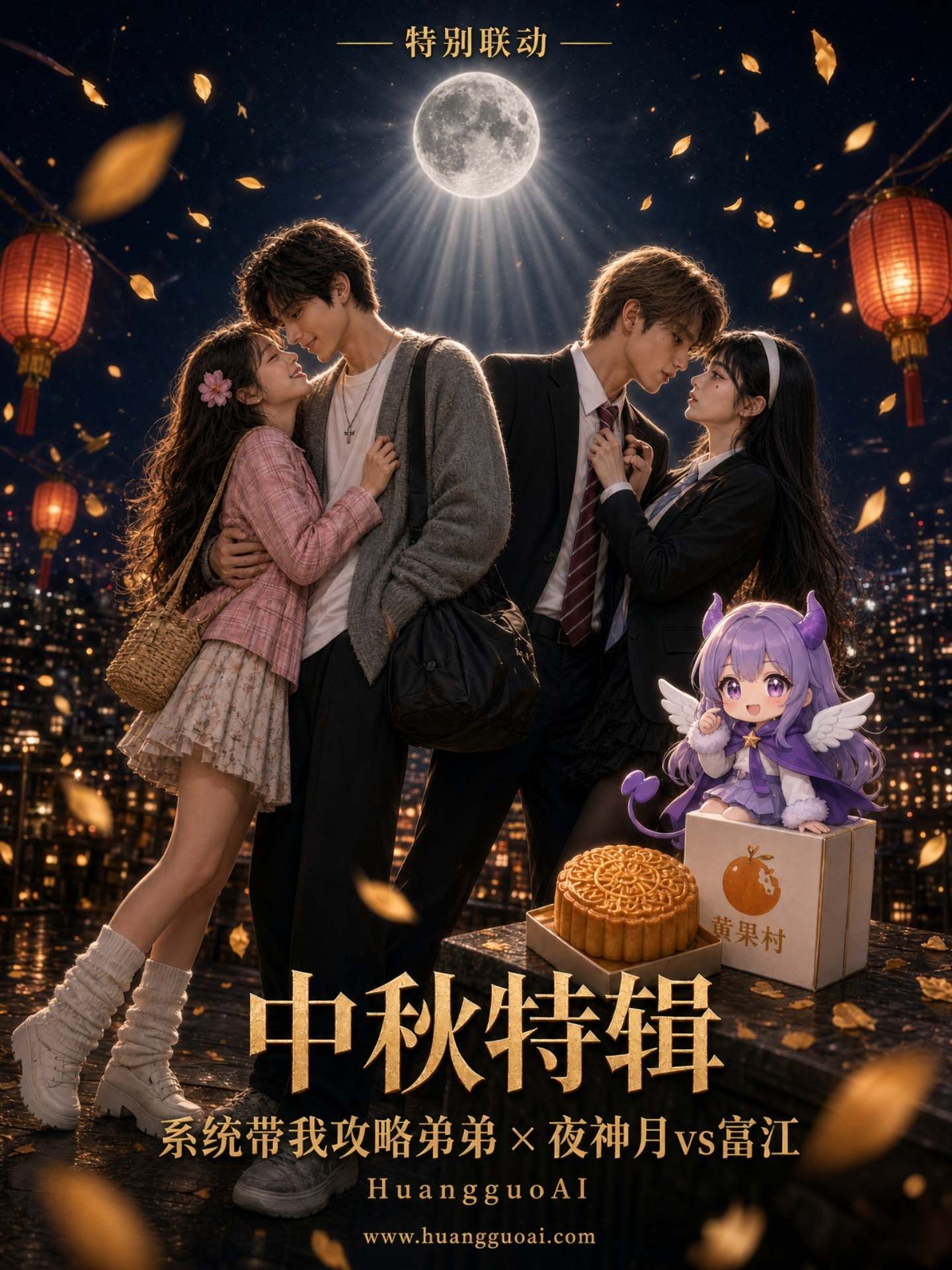 【AI成人漫剧】系统带我攻略弟弟X夜神月vs富江 中秋特辑