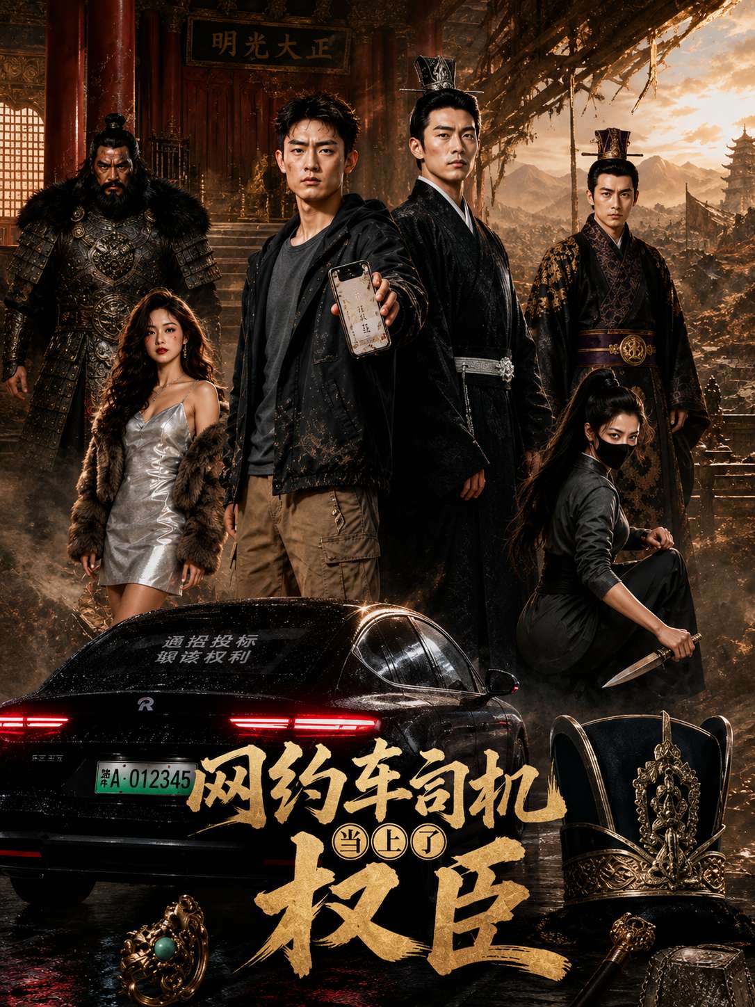 【AI成人短剧】网约车司机当上了权臣